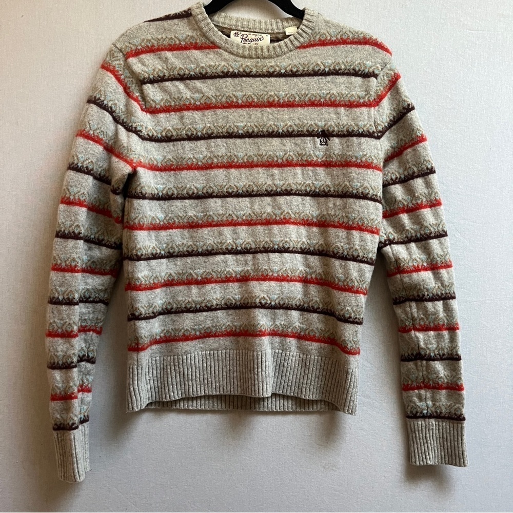 Vintage Penguin Lambswool crewneck Sweater Sz M